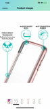 Pelican adventurer series clear case for iPhone X/XS ROSEGOLD (R12) bundle of 6 comes with retail packaging(R2-2)