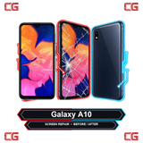 Galaxy A10 screen replacement repair before and after