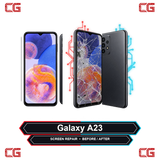 Galaxy A23 screen repair before and after