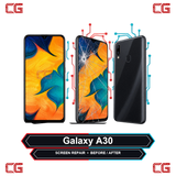 Galaxy A30 screen repair before and after