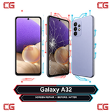 Galaxy A32 screen repair before and after