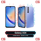 Galaxy A34 screen repair before and after
