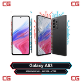Galaxy A53 screen repair before and after