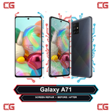 Galaxy A71 screen repair before and after