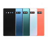 Galaxy S10+ back-glass repair reference illustration with printed branding removed