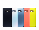 Galaxy S10e back-glass repair reference illustration with printed branding removed