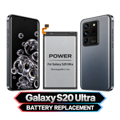 Galaxy S20 Ultra — Battery Replacement — clean model illustration