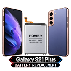 Galaxy S21 Plus — Battery Replacement — clean model illustration