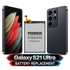 Galaxy S21 Ultra — Battery Replacement — clean model illustration