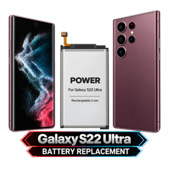 Galaxy S22 Ultra — Battery Replacement — clean model illustration