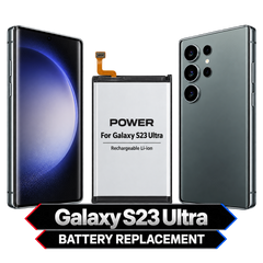 Galaxy S23 Ultra — Battery Replacement — clean model illustration