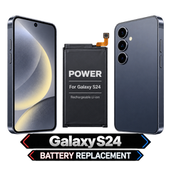 Galaxy S24 — Battery Replacement — clean model illustration