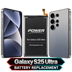 Galaxy S25 Ultra — Battery Replacement — clean model illustration