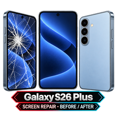 Galaxy S26 Plus — screen repair — final clean Oct 27