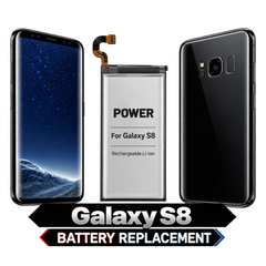 Galaxy S8 — Battery Replacement — clean model illustration