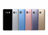 Galaxy S8 back-glass repair reference illustration with printed branding removed