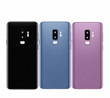 Galaxy S9+ back-glass repair reference illustration with printed branding removed