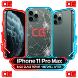 iPhone 11 Pro Max back glass repair before and after