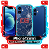iPhone 12 mini back glass repair before and after