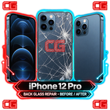 iPhone 12 Pro back glass repair before and after
