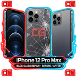 iPhone 12 Pro Max back glass repair before and after