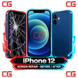 iPhone 12 screen repair before and after