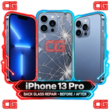 iPhone 13 Pro back glass repair before and after
