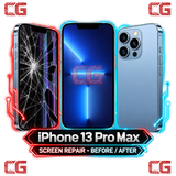 iPhone 13 Pro Max screen repair before and after