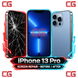 iPhone 13 Pro screen repair before and after