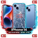 iPhone 14 back glass repair before and after