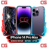 iPhone 14 Pro Max screen repair before and after