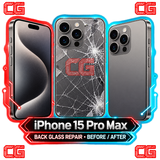 iPhone 15 Pro Max back glass repair before and after