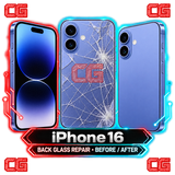 iPhone 16 back glass repair before and after