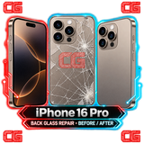 iPhone 16 Pro back glass repair before and after