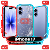iPhone 17 back glass repair before and after