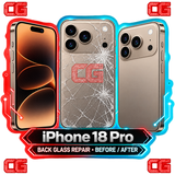 iPhone 18 Pro back glass repair before and after