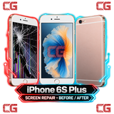 iPhone 6S Plus screen repair before and after