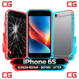 iPhone 6S screen repair before and after