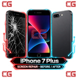 iPhone 7 Plus screen repair before and after