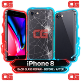 iPhone 8 back glass repair before and after