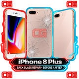 iPhone 8 Plus back glass repair before and after