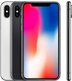 iPhone X front and back views