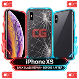 iPhone XS back glass repair before and after