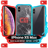 iPhone XS Max back glass repair before and after