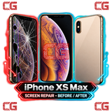 iPhone XS Max screen repair before and after