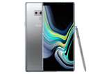 Samsung Galaxy Note9 phone shown from the front and back