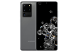 Samsung Galaxy S20 Ultra phone shown from the front and back
