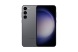 Samsung Galaxy S23+ phone shown from the front and back