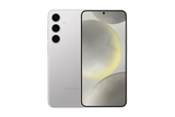 Samsung Galaxy S24+ phone shown from the front and back
