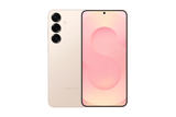 Samsung Galaxy S25+ phone shown from the front and back